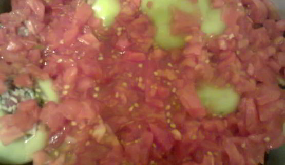 долма с баклажаном и болгарским перцем