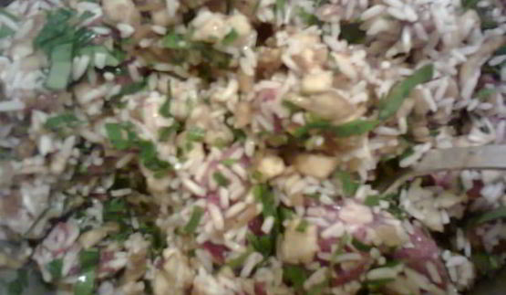 долма с баклажаном и болгарским перцем