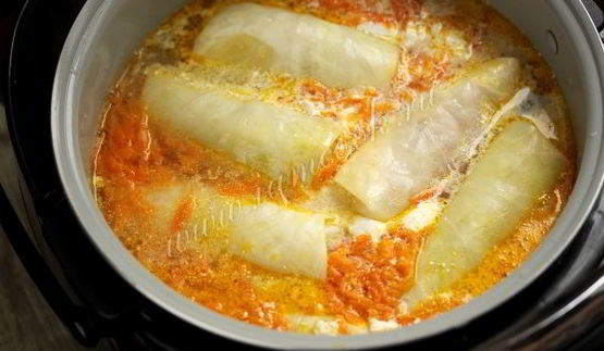 голубцы с фаршем и пшеном в мультиварке