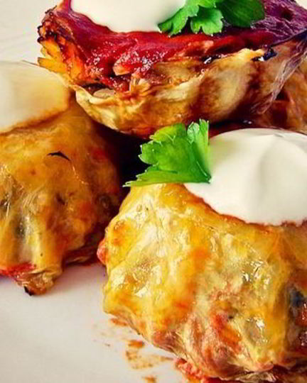 Рецепт голубцов с грибами и курицей в духовке