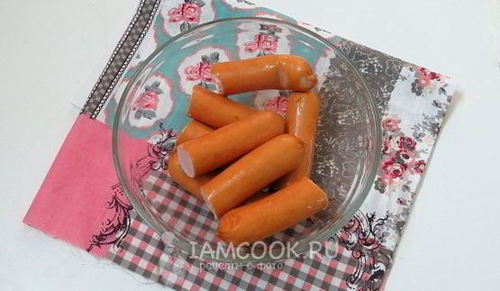 голубцы с сосисками и сыром