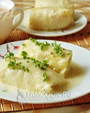 Голубцы в сметанном соусе