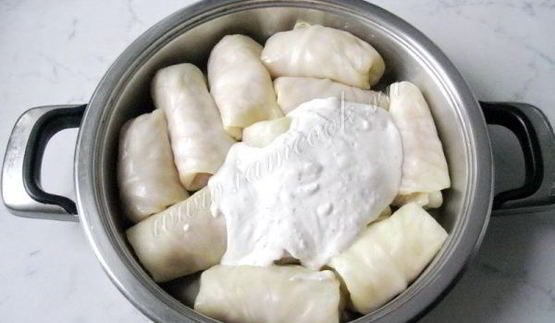 голубцы в сметанном соусе