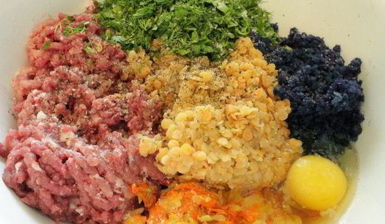 ленивые голубцы с красной капустой