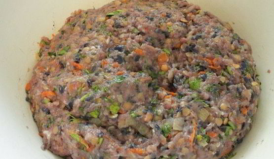 ленивые голубцы с красной капустой