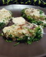 Ленивые рыбные голубцы в хренно-сметанном соусе