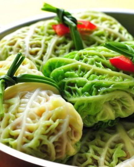 Рецепт печеных голубцов из савойской капусты