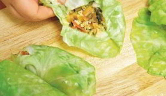 постные голубцы с грибами