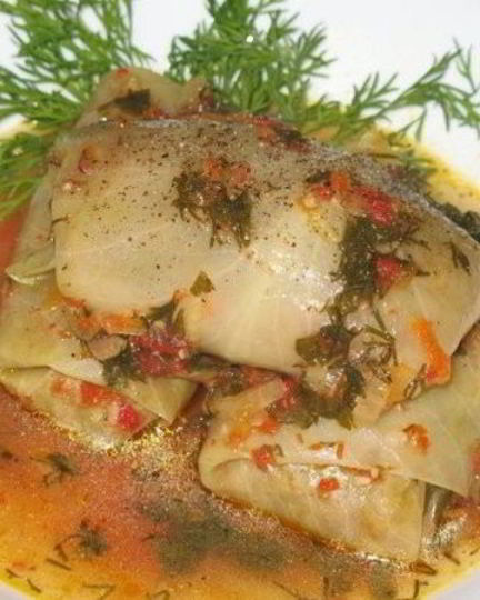 Рецепт постных голубцов