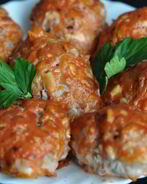 Простые ленивые голубцы с куриным фаршем