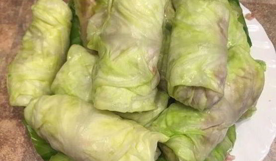 запеченные голубцы с зеленой гречкой и тофу