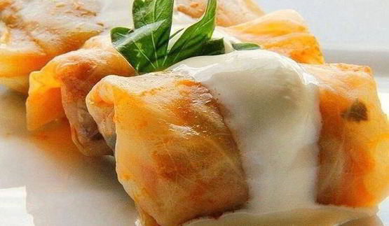 запеченные голубцы с зеленой гречкой и тофу