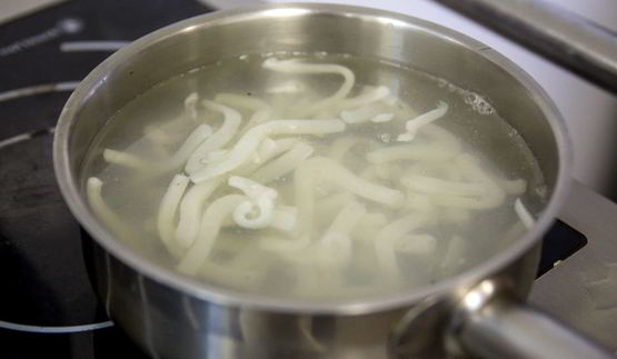 гречневая лапша с кальмарами