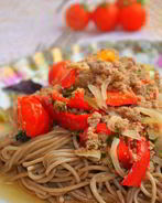 Гречневая лапша с овощами