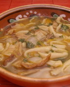 Грибная лапша из сушеных грибов