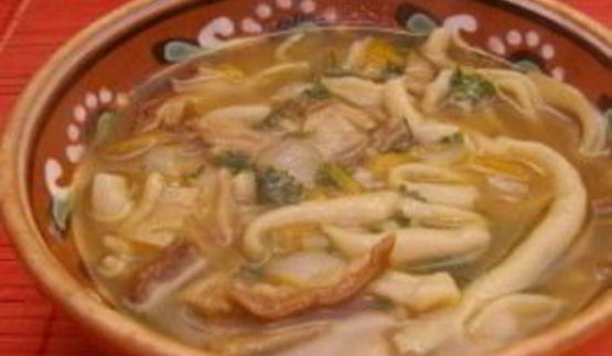 грибная лапша из сушеных грибов