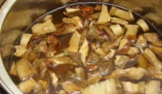 грибная лапша из сушеных грибов