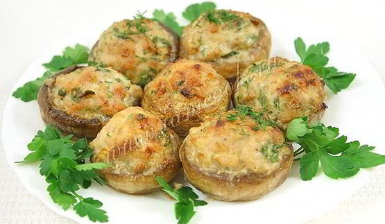 фаршированные шампиньоны с фаршем