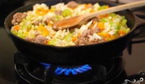 грибы, фаршированные овощной начинкой