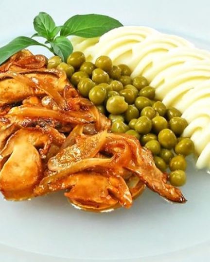 Рецепт грибов под винным соусом