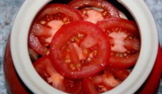 грибы в духовке в горшочке