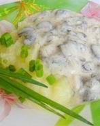 Грибы в сметанном соусе