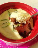 Опята, запеченные в сырном соусе