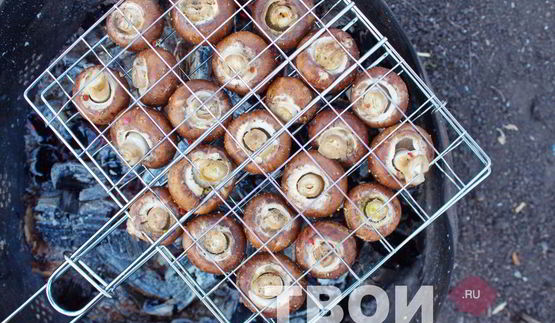шампиньоны гриль