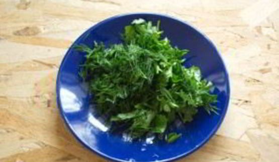 шампиньоны с чесноком и зеленью