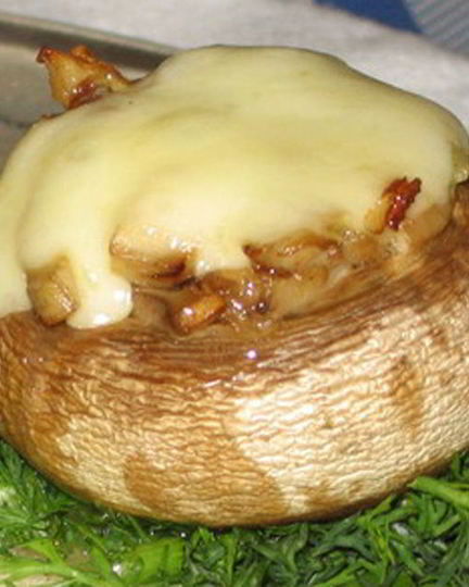 Рецепт шампиньонов с сыром