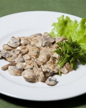 Шампиньоны со сливками