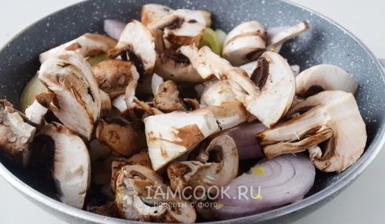 шампиньоны в карри соусе
