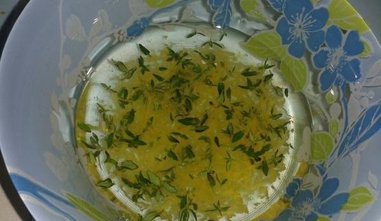 запеченные грибы в лимоне и тимьяне