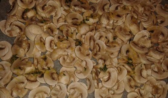 запеченные грибы в лимоне и тимьяне