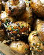 Запеченные шампиньоны с прованскими травами