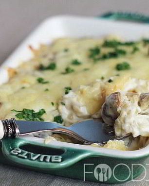 Запеченные шампиньоны с сыром