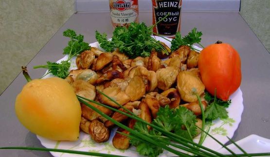 жареные грибы дождевики