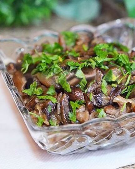 Рецепт жареных замороженных опят