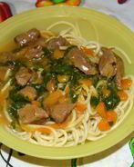 Гуляш из говядины с тыквой