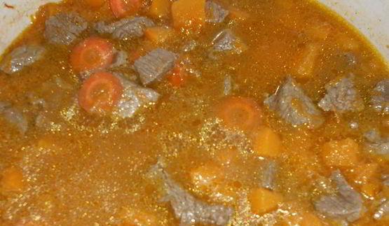 гуляш из говядины с тыквой