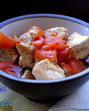 Гуляш из индейки в фольге