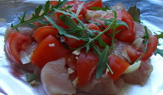 гуляш из индейки в фольге