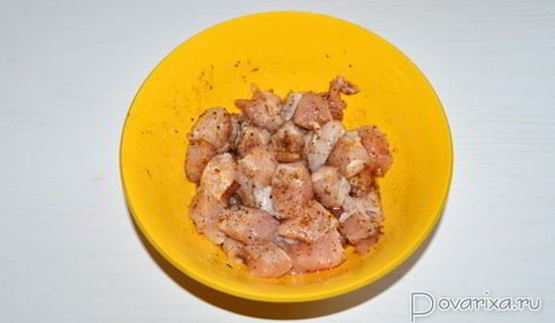 гуляш из кролика с грибами