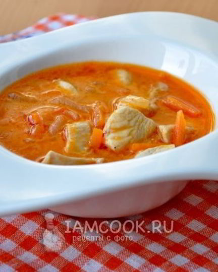 Рецепт гуляша из куриной грудки