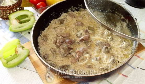 гуляш из куриной печени