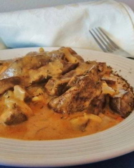 Рецепт гуляша из печени говяжьей