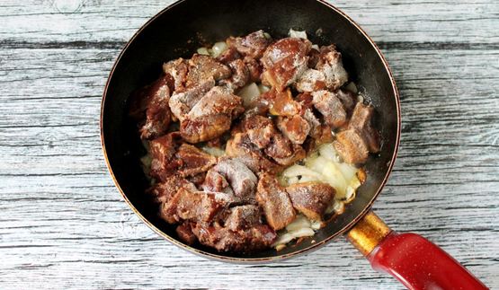 гуляш из печени с подливкой