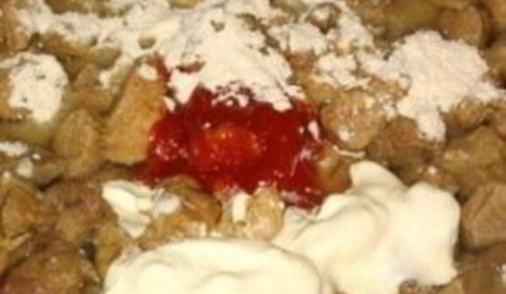 гуляш из свинины со сливками