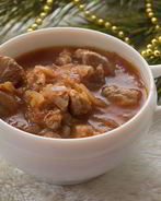 Гуляш из свиного окорока