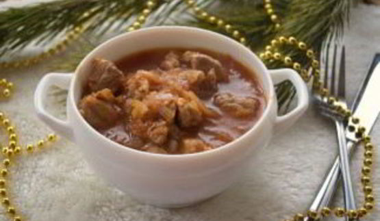 гуляш из свиного окорока